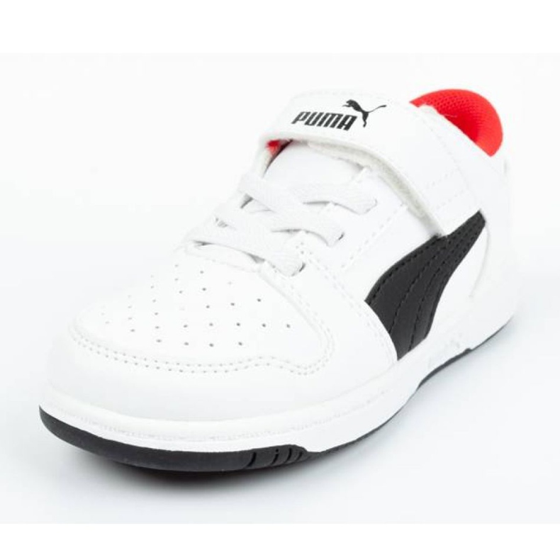 Puma Rebound Jr 370493 01 valkoinen musta 1
