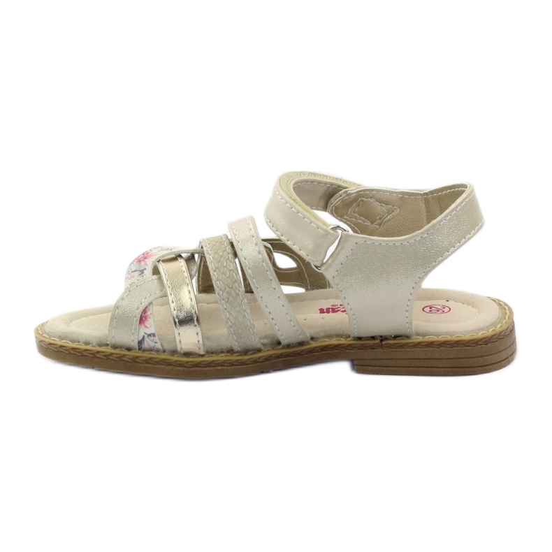 American Club Amerikkalaiset sandaalit Girls for Velcro 15079 beige/kulta 2