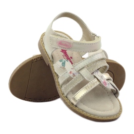 American Club Amerikkalaiset sandaalit Girls for Velcro 15079 beige/kulta 3