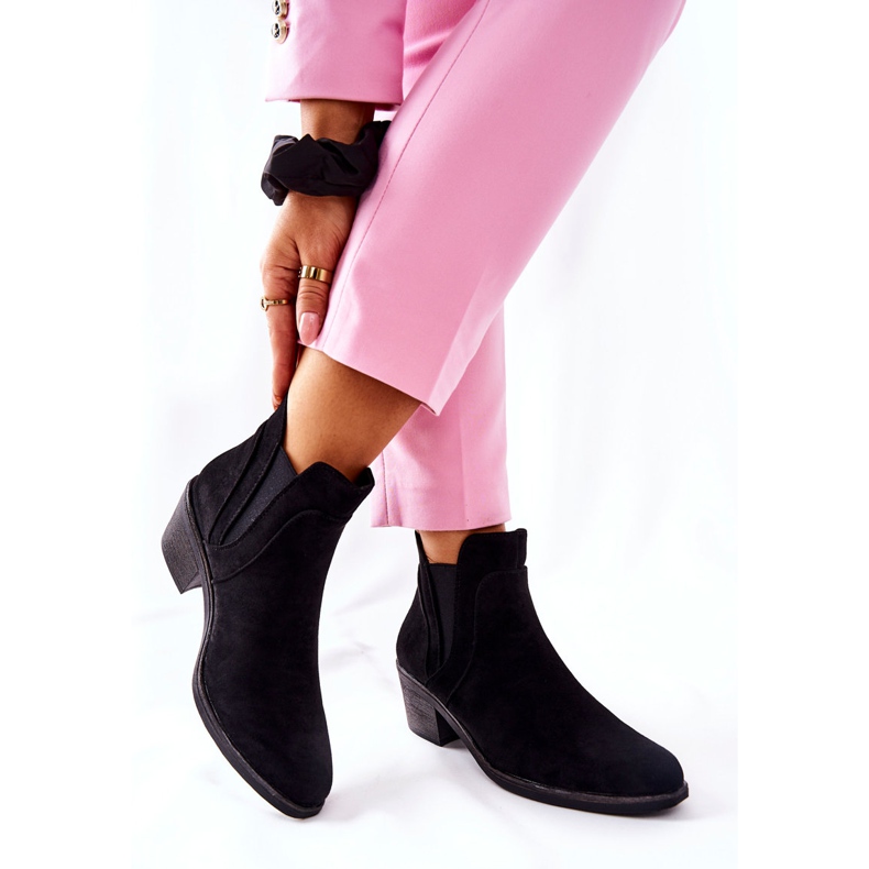 Mustat saappaat korkokengillä Sergio Leone BT620 2