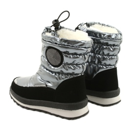Evento Snow Boots Polvisaappaat lapsille Miss❤E 21DZ23-4324 Harmaa musta hopea 6