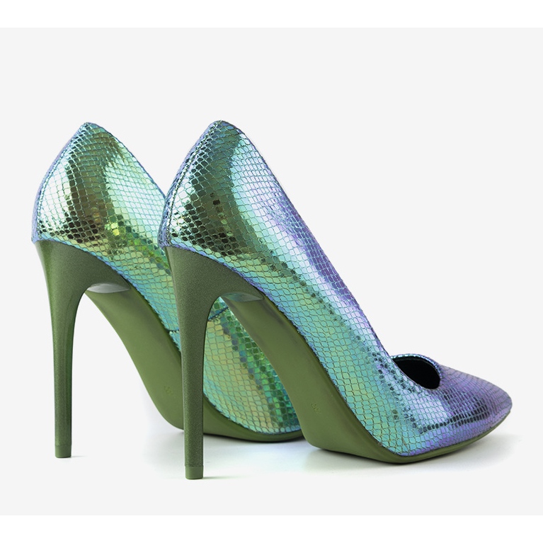 Audreyn siniset värikkäät korkokengät sininen 1