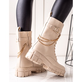 Seastar Korkeat työntekijät ketjulla beige 1