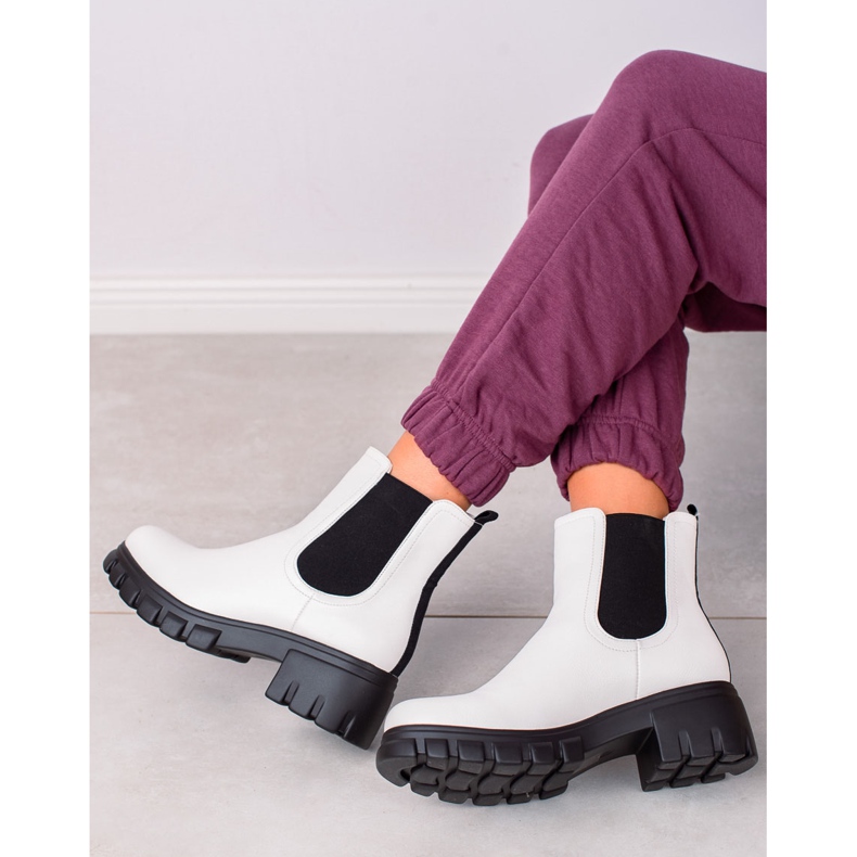 Goodin Chelsea -saappaat alustalla valkoinen 1