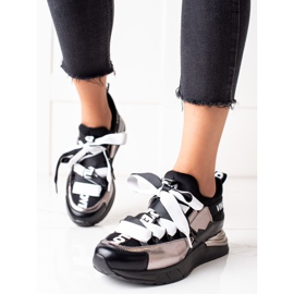 Lenkkarit sidottu VINCEZA -nauhalla musta kultainen 1