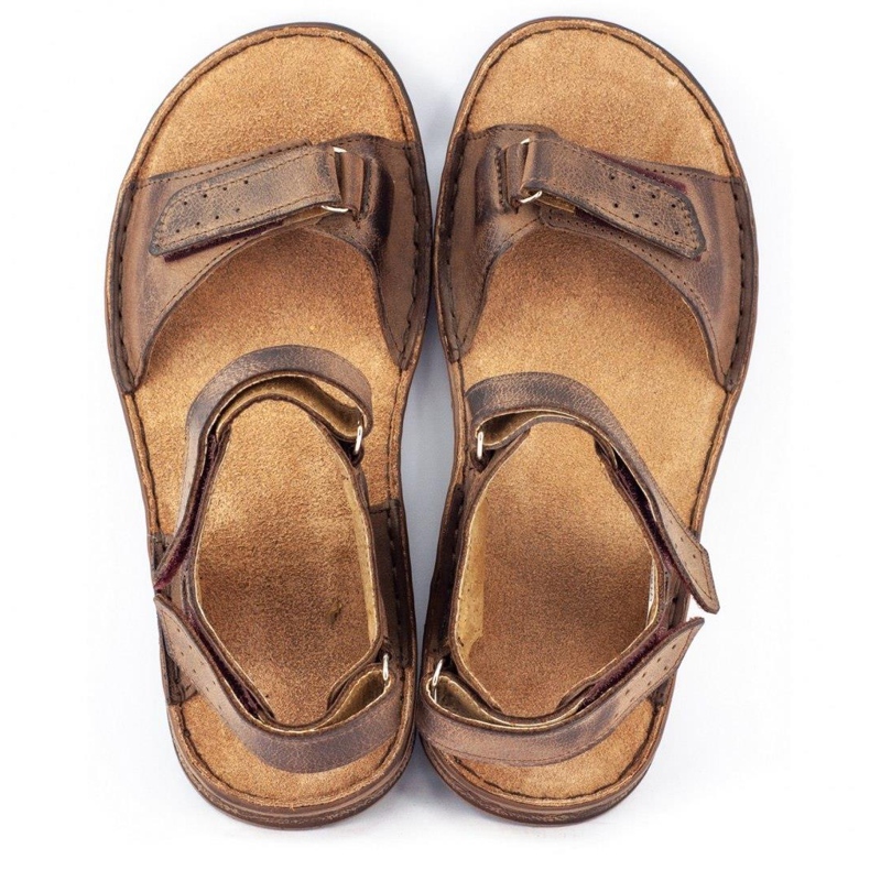 Miesten nahkasandaalit Komodo 881K ruskea 3