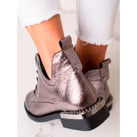 W. Potocki Muodikkaat saappaat, joissa on leikattu Potocki vaaleanpunainen 2