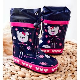 Lasten kumigalossit Navy Blue Zinstina's Bear tummansininen 2