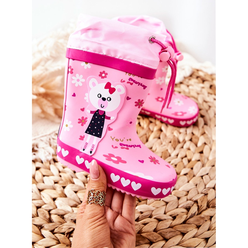 Lasten vaaleanpunainen kumijuusto Zinstinan karhu 1