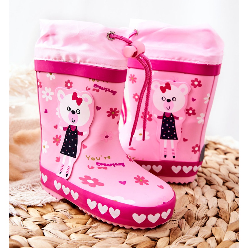 Lasten vaaleanpunainen kumijuusto Zinstinan karhu 2