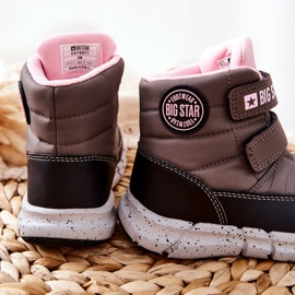 Lasten lumisaappaat Memory Foam Big Star II374071 Szare musta harmaa 2