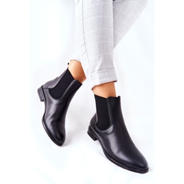 Nahkasaappaat Sergio Leone BT523 musta 2