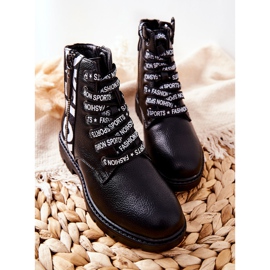 Vinceza Lasten Saappaat Työntekijät Musta Pomeroy 1