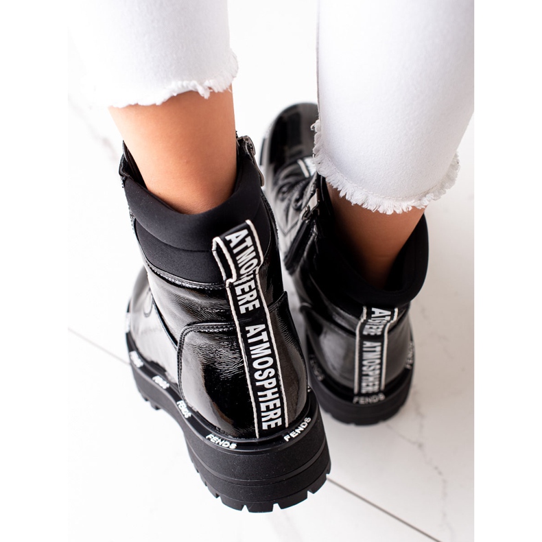 Artiker mustat nahkaiset nilkkurit 1