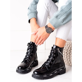 Artiker-nahkasaappaat musta 2