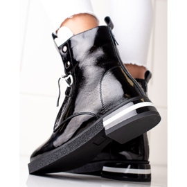 Muodikkaat nahkaiset ARTIKER -saappaat musta 2