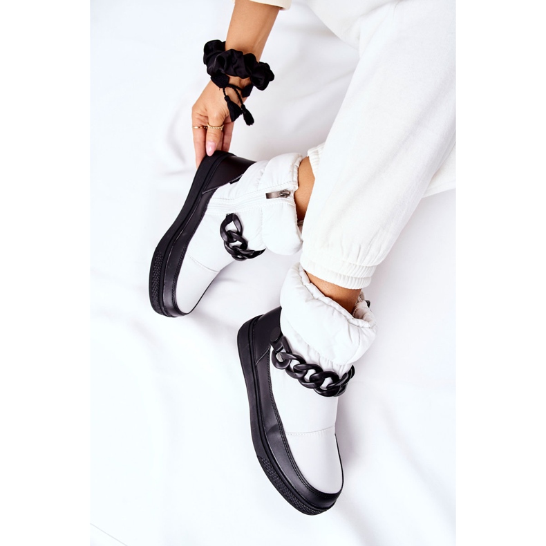 S.Barski Naisten valkoiset Kharichen lämpimät lumisaappaat valkoinen 2