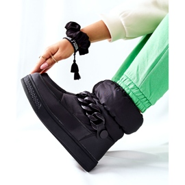 S.Barski Naisten mustat Kharichen lämpimät lumisaappaat 2