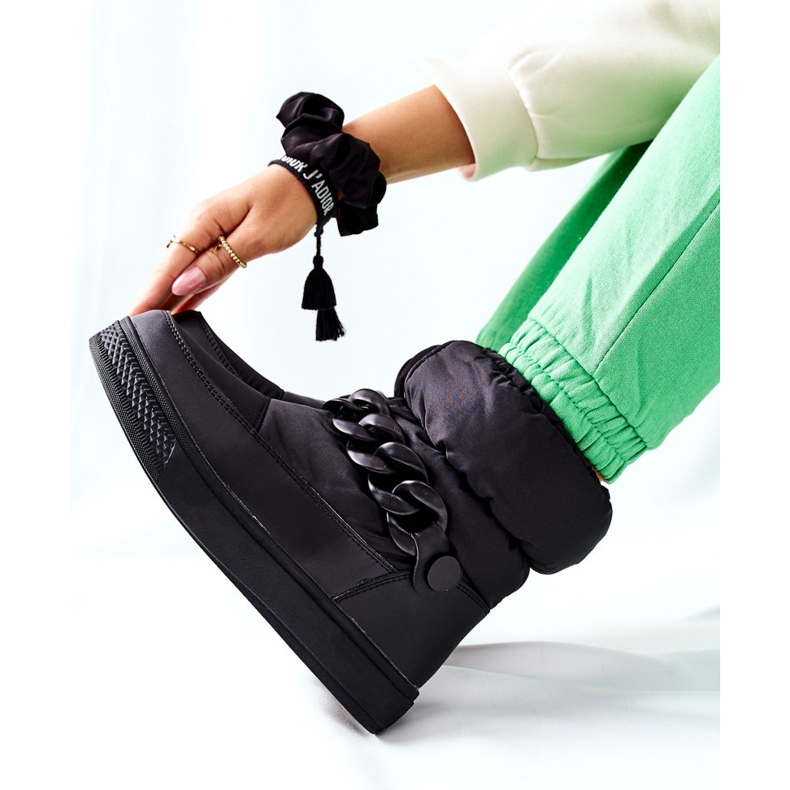 S.Barski Naisten mustat Kharichen lämpimät lumisaappaat 2