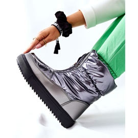 S.Barski Naisten harmaat Monile lämpimät lumisaappaat hopea 2