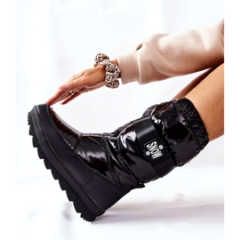 S.Barski Naisten korkeakalvoiset lämpimät lumisaappaat, musta Eunousa 2