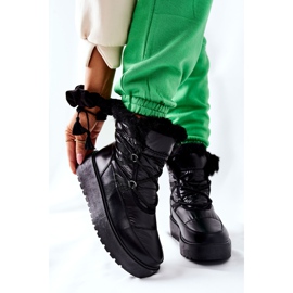 S.Barski Mustat Gordian naisten mustat lämpimät lumisaappaat 1