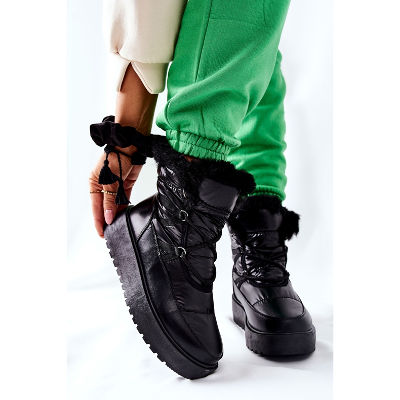 S.Barski Mustat Gordian naisten mustat lämpimät lumisaappaat 1