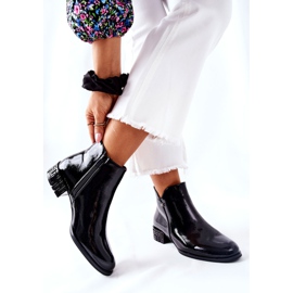 Matalat lakatut lämpimät saappaat Sergio Leone BT540 musta 2