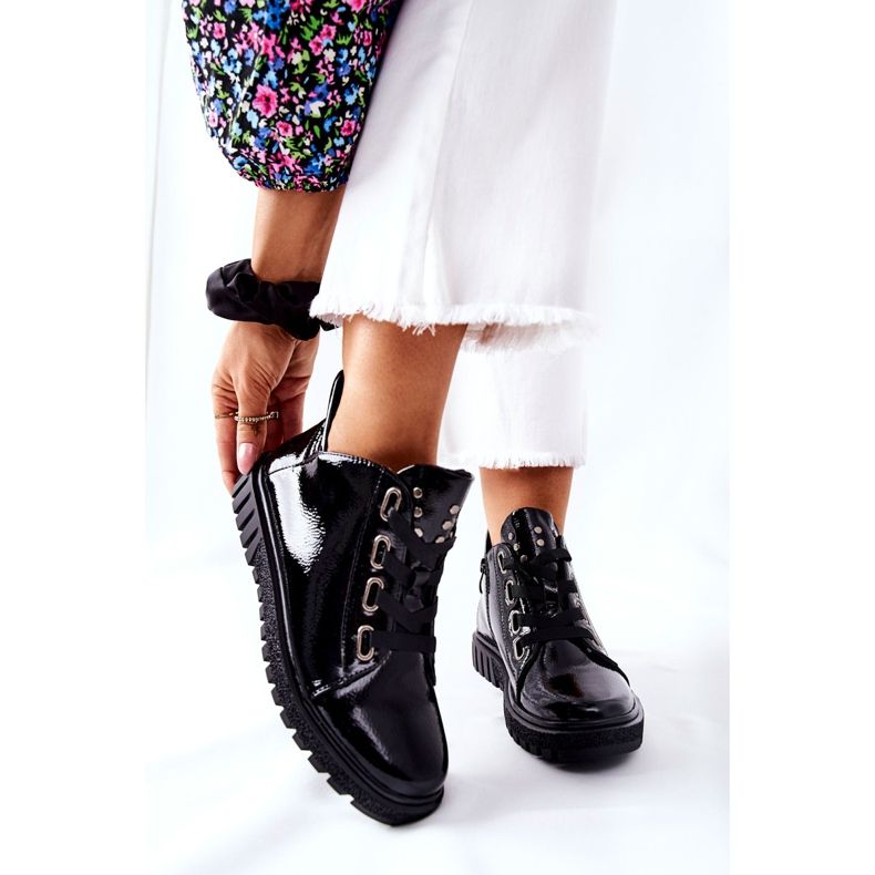 Lakatut kengät Sergio Leone PB210 musta 1