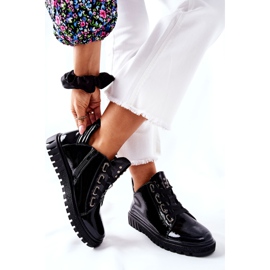 Lakatut kengät Sergio Leone PB210 musta 2