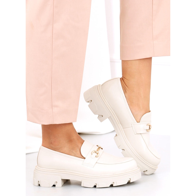 Loaferit paksulla pohjalla YY11 Beige 2
