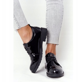 S.Barski Naisten Oxford -lakatut lakatut kengät S. Barski Black musta 3