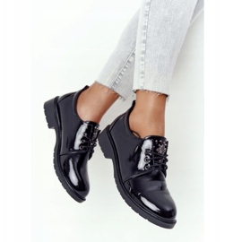 S.Barski Naisten Oxford -lakatut lakatut kengät S. Barski Black musta 4