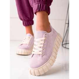 Sweet Shoes Suede Tennarit Platformilla violetti 1