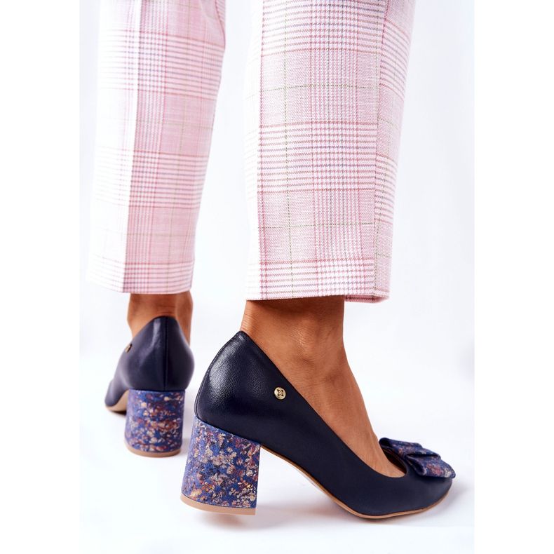 Naisten Avokkaat Maciejka Suede Navy Blue 3356A-19 laivastonsininen 2