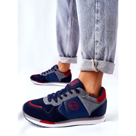 Urheilukengät Big Star GG274A055 Navy-Red punainen tummansininen harmaa 1