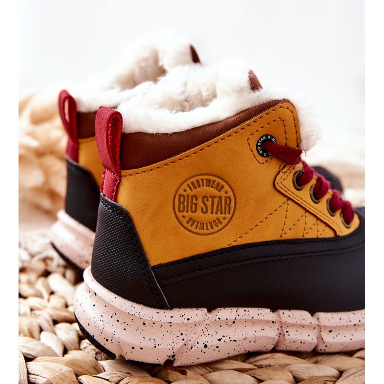 Lasten lämpimät saappaat Big Star II374072 Camel ruskea musta oranssi 2