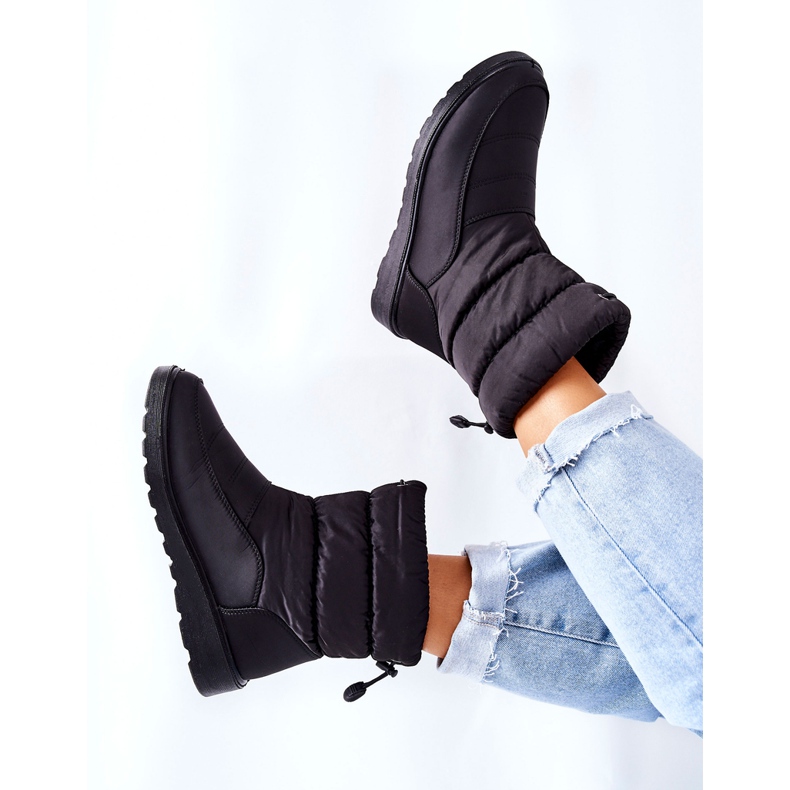 Vinceza Cathy's Black High Slip-On -lumisaappaat musta 2