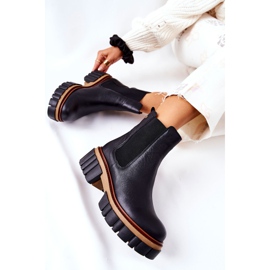 Maciejka mustat nahkasaappaat 05312-01 1