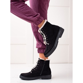 TRENDI Saappaat Trappers turkis päällä musta 1