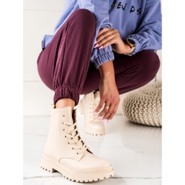 Bestelle Klassiset beige -traper -saappaat 1