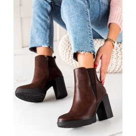 Super Mode Lämpimät ruskeat saappaat 1