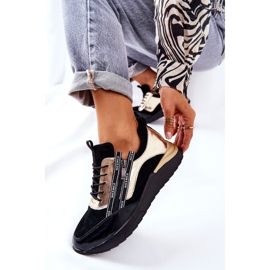 POTOCKI Nahka Urheilujalkineet Lenkkarit Musta Kultainen Minor 1