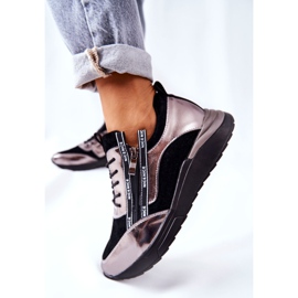 POTOCKI Nahka Urheilujalkineet Lenkkarit Musta Hopea Minor 1