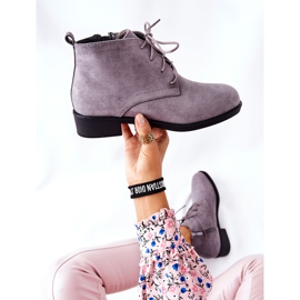 PH1 Lämpimät Malitea harmaat saappaat vetoketjulla 1