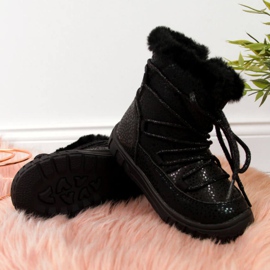 Eristetyt saappaat Jr EVE325A musta valkoinen 2