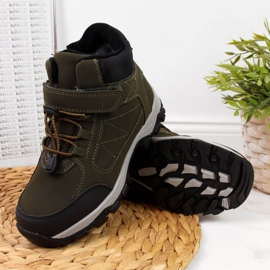 Eristetyt vaelluskengät Jr EVE321C khaki valkoinen vihreä 1