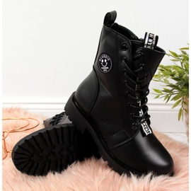 Saappaat eristetty epäsymmetrinen Jr EVE322A musta valkoinen 2