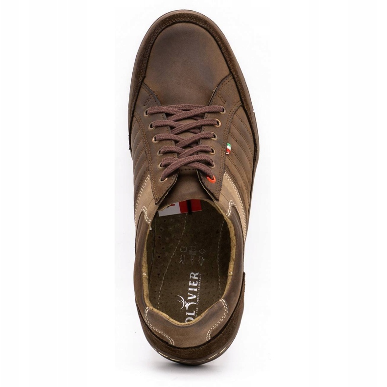Miesten Olivier -nahkakengät 236GT ruskeat 7