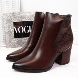 Saappaat eristetty käärmeen iho Potocki W WOL31B ruskea 1